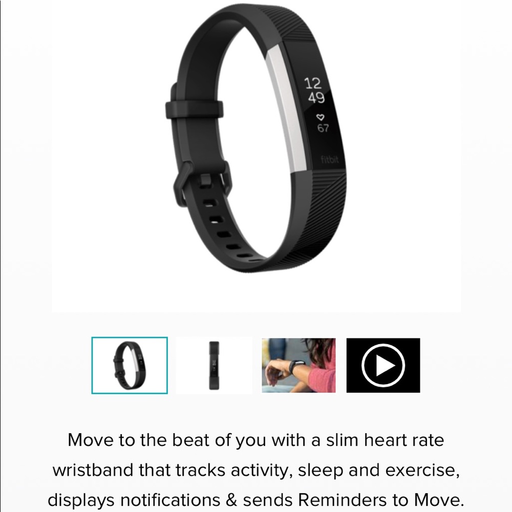 Fitbit Alta HR - Black - Small